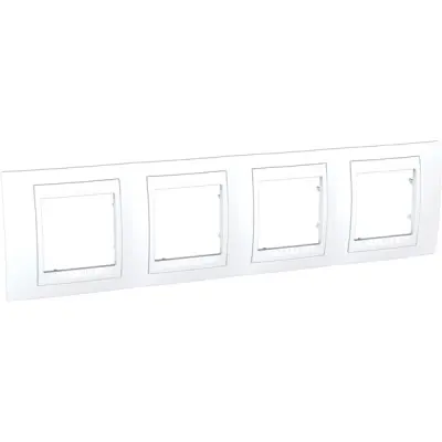 MGU6.008.18 - Unica Plus 4g Frame White - Schneider Electric