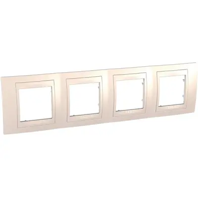 MGU6.008.25 - Unica Plus 4g Frame Ivory - Schneider Electric