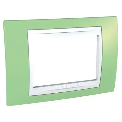 MGU6.103.863 - Üç Modül Çerçeve - Verde/beyaz - Schneider Electric
