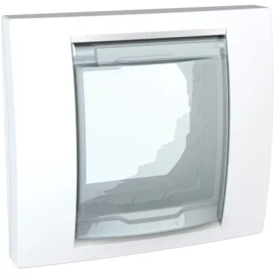 MGU61.002.18 - Unica Plus 1g Fixing Frame Ip44 White - Schneider Electric