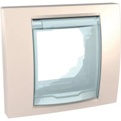 MGU61.002.25 - Unica Plus 1g Fixing Frame Ip44 Ivory - Schneider Electric