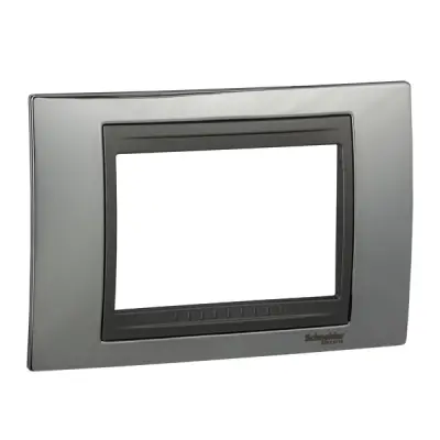 MGU66.103.210 - Unica Top 4g Frame Bright Chrome-graphit - Schneider Electric