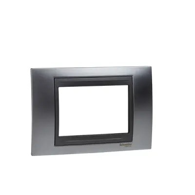 MGU66.103.238 - Unica Top 4g Frame Glossy Chrome-graphit - Schneider Electric