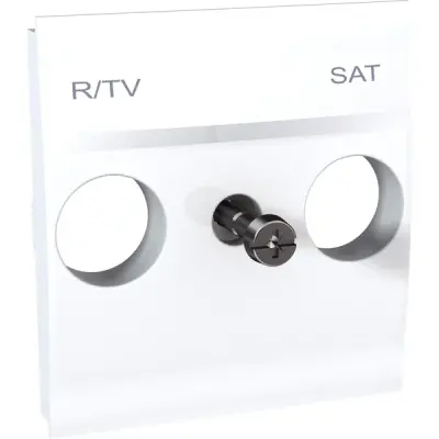 MGU9.441.18 - Unica R-tv/sat Cover Plate 2m White - Schneider Electric