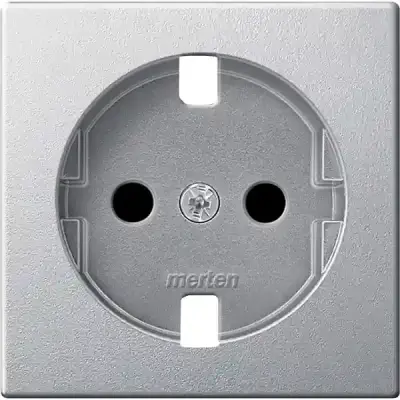 MTN2331-0460 - Merten Sys-m Side-e. S.o. Plate Alum - Schneider Electric