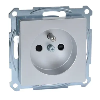 MTN2500-0460 - Merten Sys-m Pin-e. S.o. W/shttr Alum - Schneider Electric