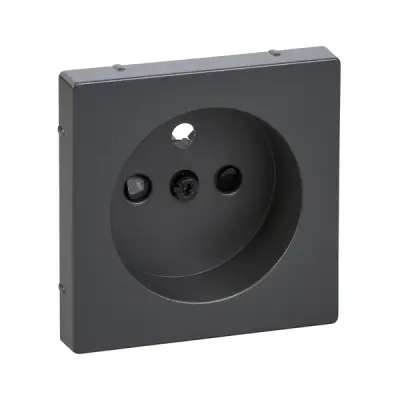 MTN2530-0414 - Merten Sysm Pin-e So W/shttr Plate Anth - Schneider Electric