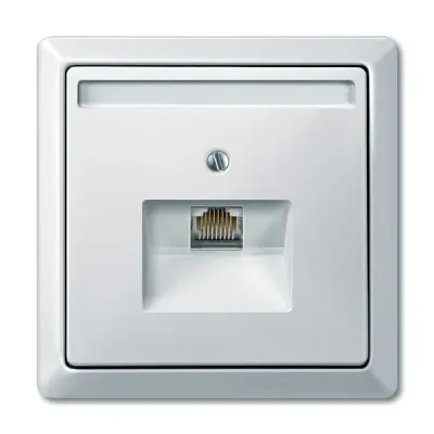 MTN291819 - Merten Sys-d 1xrj45 Insert Plate Plr Wht - Schneider Electric