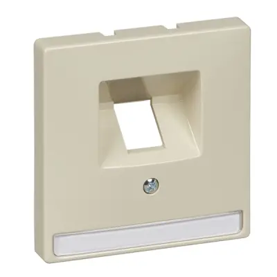 MTN291844 - Merten Sys-d 1xrj45 Insert Plate White - Schneider Electric