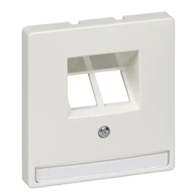 MTN292619 - Merten Sys-d 2xrj45 Insert Plate Plr Wht - Schneider Electric