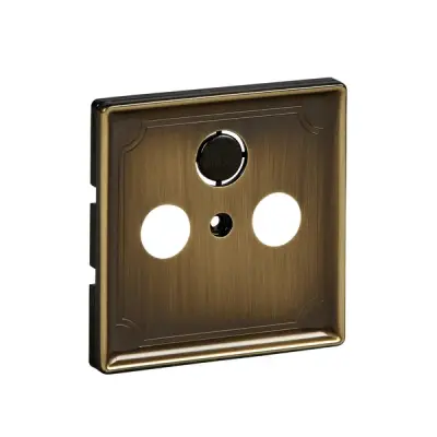 MTN294143 - Mrtn Sysd Ant. Outlet Plate 2/3 Holes Ab - Schneider Electric