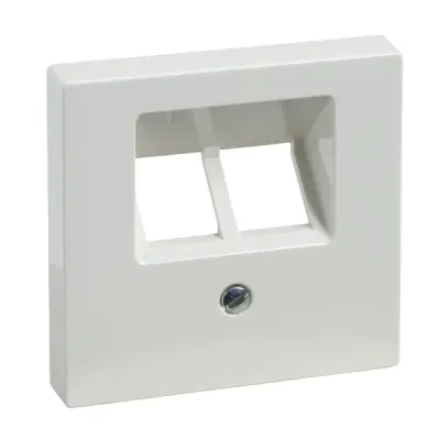 MTN296119 - Merten Sys-m 2xrj45 Insert Plate Plr Wht - Schneider Electric