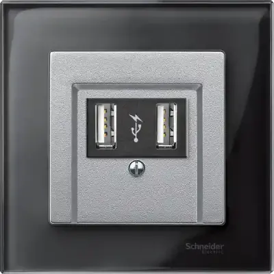 MTN297960 - Merten Sys-d Loudspeaker Plate Aluminium - Schneider Electric