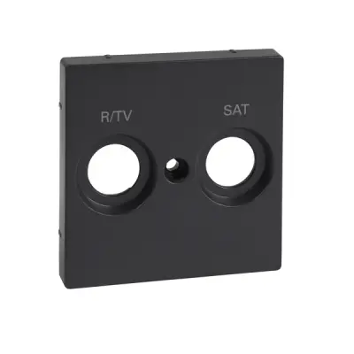 MTN299214 - Merten Sys-m R/tv+sat Outlet Plate Anth - Schneider Electric