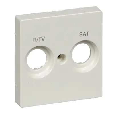 MTN299819 - Merten Sys-m R/tv+sat Outlet Plate P.wht - Schneider Electric