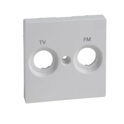 MTN299925 - Merten Sys-m Tv+fm Outlet Plate Act Wht - Schneider Electric