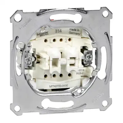 MTN3115-0000 - Merten 2-circuit Switch Insert Screwless - Schneider Electric