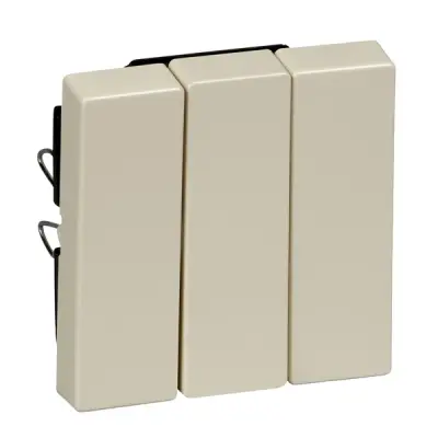 MTN312644 - Merten Sys-m Triple Switch Plate White - Schneider Electric