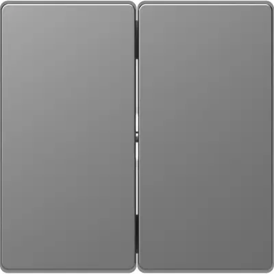 MTN3400-6036 - Merten D-life 2g Rocker Plate St. Steel - Schneider Electric