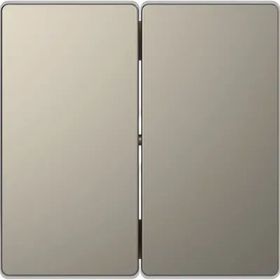 MTN3400-6050 - Merten D-life 2g Rocker Plate Nckl Mtlc - Schneider Electric