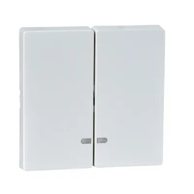 MTN3420-0319 - Merten Sysm 2g Rocker W/indctr Plate P.w - Schneider Electric
