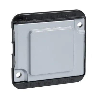 MTN392360 - Merten Anti-v. Blank Cover Aluminium - Schneider Electric