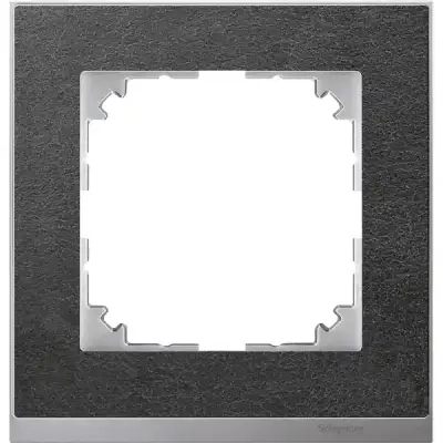 MTN4010-3669 - Merten M-pure Decor 1g Frame Slate - Schneider Electric