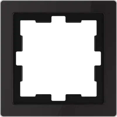 MTN4010-6503 - Merten D-life Glass 1g Frame Onyx Black - Schneider Electric