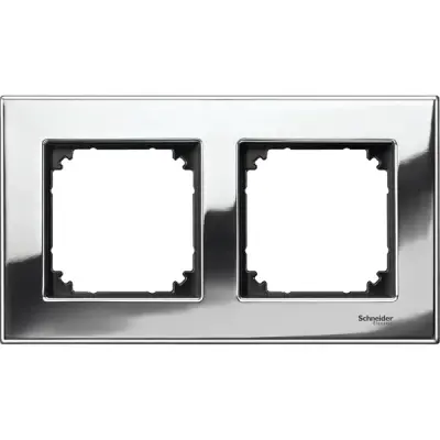 MTN403239 - Merten M-eleg. Mtl 2g Frame Chrome - Schneider Electric
