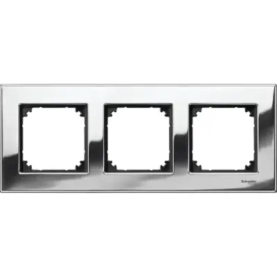 MTN403339 - Merten M-eleg. Mtl 3g Frame Chrome - Schneider Electric
