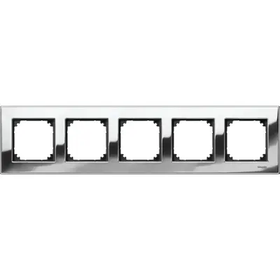 MTN403539 - Merten M-eleg. Mtl 5g Frame Chrome - Schneider Electric