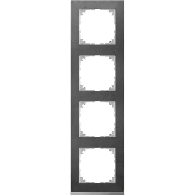 MTN4040-3669 - Merten M-pure Decor 4g Frame Slate - Schneider Electric