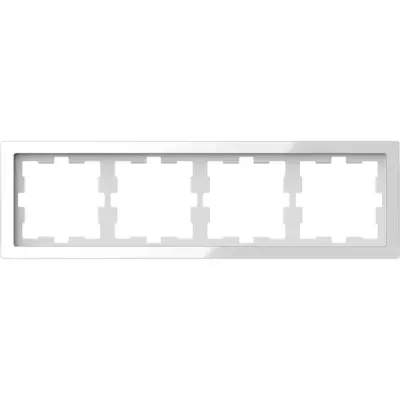 MTN4040-6520 - Merten D-life 4g Frame Crystal White - Schneider Electric