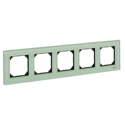 MTN404504 - Merten M-eleg. Glss 5g Frm Emerald Green - Schneider Electric