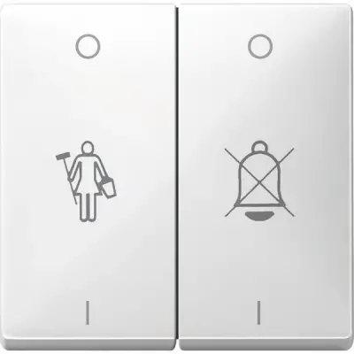 MTN412619 - Merten Sys-d Dnd/mur Plate Polar White - Schneider Electric