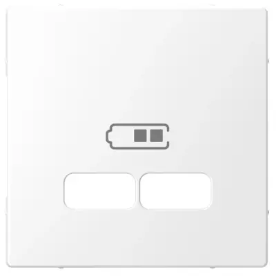 MTN4367-6035 - Merten D-life Usb Charger Plate Lts Wht - Schneider Electric