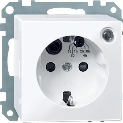 MTN501125 - Mrtn Sysm Side-e Timer So W/shtr Act Wht - Schneider Electric