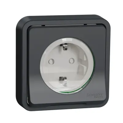 MUR36132 - Mureva Socket-out. Side-e. W/shut. Ant - Schneider Electric