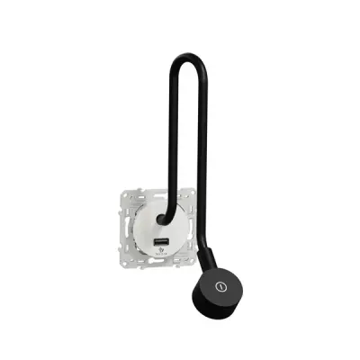 S520002 - Odace Reading Light Usb White - Schneider Electric