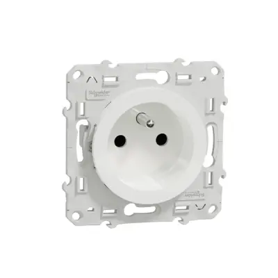 S520049 - Odc Pin-earth S.o. 4 Term/pol W/shtr Wht - Schneider Electric