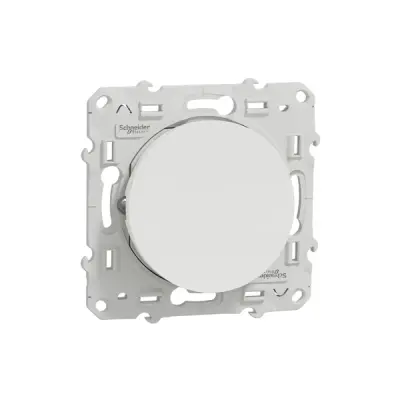 S520206 - Odace Push-button White - Schneider Electric