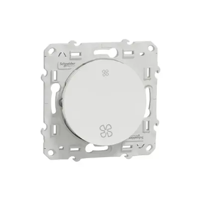 S520233 - Odace 2-way Fan Control Switch White - Schneider Electric