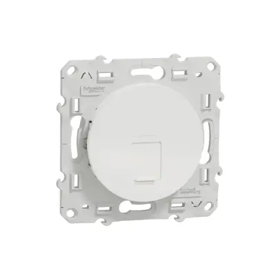 S520400 - Odace Rj45 Data Connector Cover White - Schneider Electric