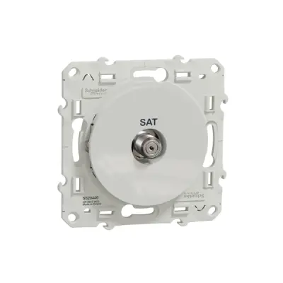 S520446 - Odace Sat Socket White - Schneider Electric