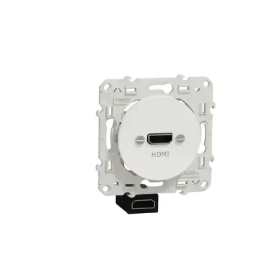 S520462 - Odace Hdmi Socket Type-a White - Schneider Electric