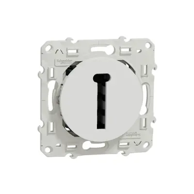 S520496 - Odace Telephone Socket Fr Telcom White - Schneider Electric