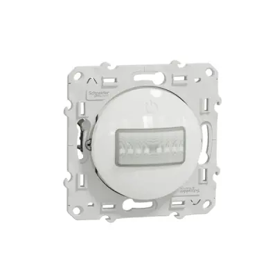 S520525 - Odace Movement Detector 10a 3 Wire White - Schneider Electric