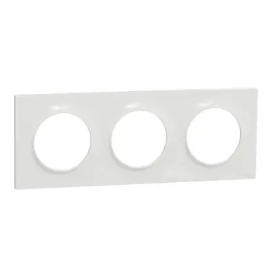 S520706 - Odc Styl 3-gang 71mm Hor/ver Frame White - Schneider Electric