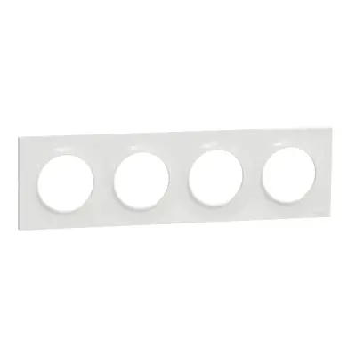 S520708 - Odc Styl 4-gang 71mm Hor/ver Frame White - Schneider Electric