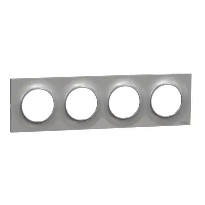 S520708E - Odc Styl 4-gang 71mm Hor/ver Frame Alum - Schneider Electric